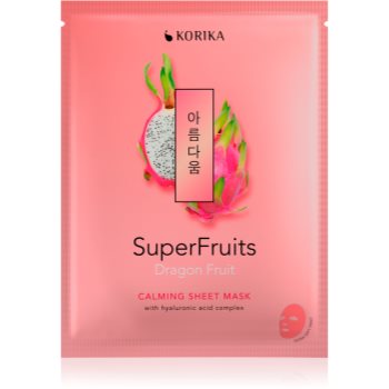 KORIKA SuperFruits Dragon Fruit - Calming Sheet Mask mască textilă calmantă - imagine 2